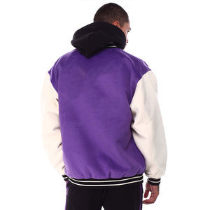 2025 Wholesale Men Hooded Winter Varsity Jackets Custom Baseball Embroidery <b>Patches</b> Waterproof Varsity Jackets - Product Image 6