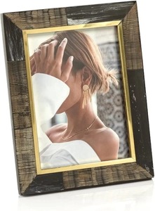 Cadre photo en bois de corne de buffle poli de qualité supérieure Style rétro fait à la main décoration de la maison écologique - Product Image 4