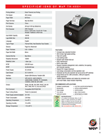 Imprimante thermique de caisse WeP TH400+ 3 pouces, interface USB, 203 DPI, garantie 6 mois - Facile à utiliser pour supermarchés, restaurants, entrepôts