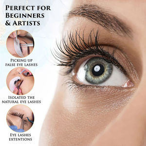 Venta al por mayor Pinzas de pestañas para la venta caliente Pinzas de extensión de pestañas populares Pinzas de pestañas de acero inoxidable - Product Image 6