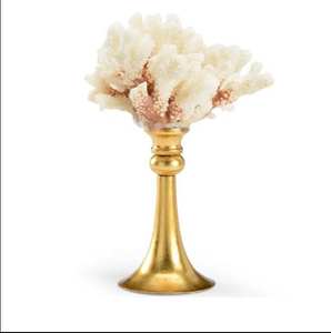 แจกันดอกไม้เหล็กทำมือ ทนทาน ดีไซน์สไตล์ชายฝั่ง สีทอง เป็นมิตรกับสิ่งแวดล้อม ตกแต่งบ้านอย่างหรูหรา สำหรับดอกไม้สดหรือดอกไม้ประดิษฐ์ วางบนโต๊ะ - Product Image 4