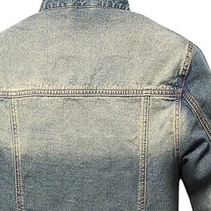 2025 veste en jean pour hommes au design personnalisé avec motif camouflage Logo avant des services OEM de haute qualité pour le printemps - Product Image 3