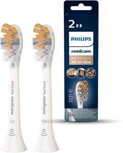 Cabezales de Cepillo de Dientes Sónicos Philips Sonicare Original A3 Premium Todo en Uno Estándar - Paquete de 2 en Blanco (Modelo HX9092/10) - Product Image 2
