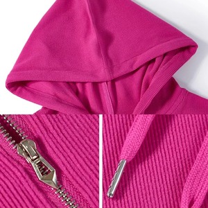 Sudadera con Capucha para Mujer, Otoño, Nueva Moda de Alta Gama, Talla Grande, Informal, Manga Larga, Camiseta de Jersey de Algodón Puro - Product Image 6