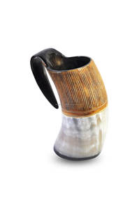 Cuerno de búfalo doméstico Drinking Shot Cup Viking Horn Mug Jarra de cerveza Directo de fábrica por Tayyab Handicraft AGATE - Product Image 5