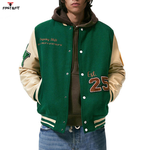 Chaquetas Bomber Varsity de Invierno de Lona Personalizadas de Alta Calidad, Transpirables, Resistentes al Viento, Tallas Grandes, 100% Algodón con Forro de Algodón - Product Image 2