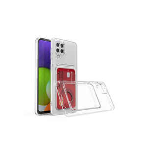 Étui en silicone transparent antichoc de qualité supérieure avec porte-cartes compatible avec Samsung Galaxy A22 4G 11Pro A11-Ins - Product Image 2