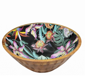 ชามไม้พิมพ์ลายเคลือบชามไม้พร้อมดีไซน์พิมพ์เคลือบฟัน - Product Image 2