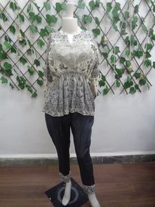 Traditionnel indien coton soie Kurti exquis imprimé ethnique femmes tunique mariage Style pakistanais Chikankari Net Saree adultes - Product Image 4