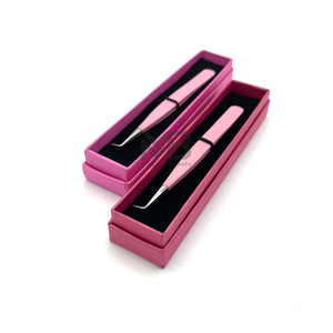 Pinzas de Acero Inoxidable de Punta Puntiaguda de 10 mm, Color Rosa Intenso, Duraderas, con Embalaje Personalizado en Caja de Cartón y Logotipo Personalizado - Product Image 2