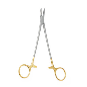 Portaagujas Heaney de Alta Calidad, Insertos de Carburo de Tungsteno, Curvo, 10.5cm, Instrumentos Quirúrgicos de Acero Inoxidable Médico - Product Image 2