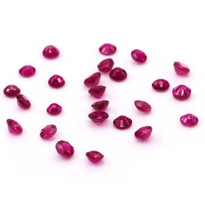 Rubis naturel du Mozambique non traité, taille coussin facettée, 2,5 mm, 3 mm, pierre précieuse calibrée polie, diamant traité thermiquement, pierre précieuse en vrac 8 mm - Product Image 1