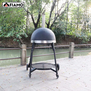 Horno de Pizza de arcilla de leñ<span class=keywords><strong>a</strong></span> y <span class=keywords><strong>Gas</strong></span> grande de alta calidad, horno de Pizza de cocina al aire libre de fuego de madera para asar y Pizza de Navidad - Product Image 4