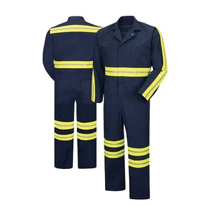 Men's Hi Vis Cotton Coveralls and Workwear Clothing with Customizable Logo Coverall - Product Image 1