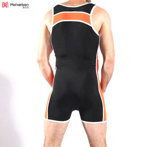 Uniformes d'haltérophilie professionnels Spandex de haute qualité pour hommes, maillots de lutte, uniforme de lutte bon marché - Product Image 3