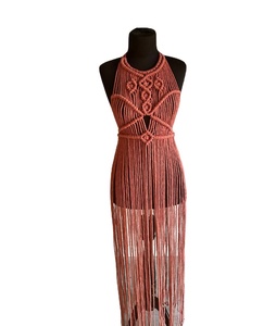 Vestido de Playa de Primera Calidad, Vestido de Maternidad, Vestido para Sesión de Fotos, Cubrebañador, Top Corto, Vestido de Playa de Macramé para Mujer - Product Image 1