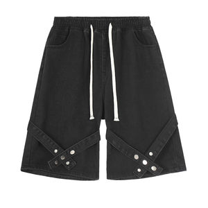 Pantalones Cortos Vaqueros de Moda Urbana con Pedrería de Primera Calidad Hechos en Pakistán, Tendencia HSI 2026, Personalizados para Verano - Product Image 3
