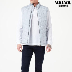 <b>Men's</b> Casual Canvas <b>Fleece</b> Golf <b>Vest</b> Winter Outdoor Puffer Jacket with Sleeveless Design for Hiking and Sports - Product Image 6