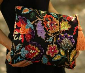 กระเป๋าปักลายไม่ซ้ำใครสไตล์โบฮีเมียนกระเป๋าถือคลัทช์มือสไตล์แฟนซีซับในขายส่ง - Product Image 5