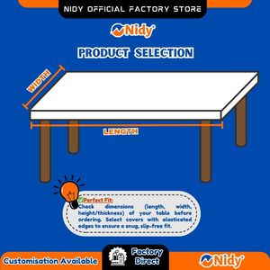NIDY Eco-Friendly <b>Disposable</b> Premium Non-Woven Rectangular <b>Table</b> Protector Fit for Weddings and Celebrations - Product Image 3