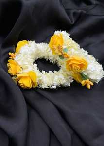 Brazaletes de Latón Tradicionales y a la Moda de la India, Gajra de Plástico, Joyería Artificial, Brazaletes de Boda para Mujeres y Niñas - Product Image 5