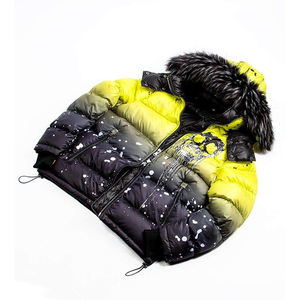 Wholesale Custom Printed Puffer Jacket Winter Warm Outerwear Polyester <b>Wadding</b> <b>Quilted</b> Puffer Insulated Jacket - Product Image 4