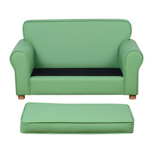 Sofá de Cuero Sintético para Niños Grandes, Sofá Infantil con Patas de Madera Ajustables para Niños de 0 a 6 Años - Product Image 5