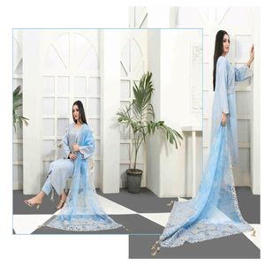 Camisa bordada de Gala para mujer, ropa india y paquistaní sin costuras, Karrandi Banarsi, Dupatta bordado de lujo, Shalwar sin costuras - Product Image 1