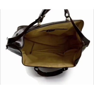 Explorer Genuine <b>Leather</b> Weekender Duffle <b>Bag</b> with Zipper Closure and Convenient Shoe Compartment - Product Image 2