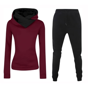 Vêtements de mode en vrac en gros tenue décontractée, tendance, élégante et moderne vêtements de détente deux pièces ensemble de tous les jours survêtement pour femmes - Product Image 6