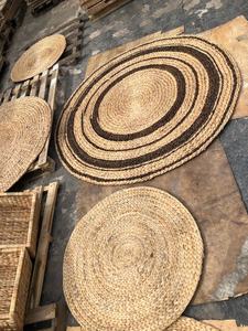 แผ่นรองน้ำผักตบชวาแบบชนบทดีไซน์คลาสสิกทำด้วยมือเป็นมิตรต่อสิ่งแวดล้อมและทนทานเหมาะสำหรับการตกแต่งภายในและการตกแต่งห้องรับประทานอาหาร - Product Image 6