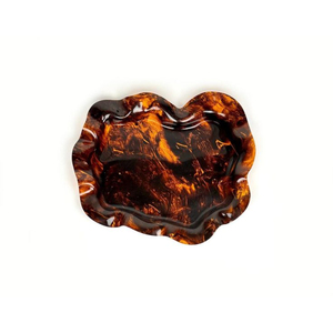 Plateau en corne noire de luxe exclusif de haute qualité pour vitrine de table décorative idéal pour les anniversaires de mariage et les repas élégants - Product Image 4