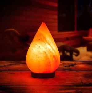 Anwar enterprises Eco friendly Natural Crystal Rock Sculptée Pyramide en forme de lampe de sel rose Tear Drop Shape - Product Image 3