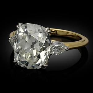 Anillo de Compromiso de Oro de 14K con Corte Radiante, Anillo de Diamante CVD Cultivado en Laboratorio de Alta Calidad y Estilo Clásico, Certificado IGI, Anillos Finos para Hombre - Product Image 1