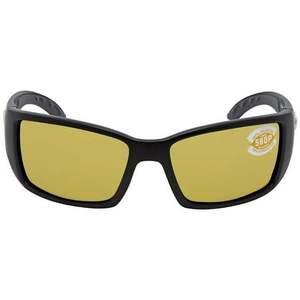 Occhiali da sole BLACKFIN For Costa Del Mar, neri opachi, polarizzati, montatura quadrata, leggeri, classici, per uomo e donna, opzioni arancioni e verdi - Product Image 1