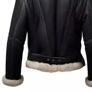 Chaqueta de Invierno para Hombre al por Mayor, Estilo Urbano, de Cuero PU, Impermeable, Transpirable, con Forro de Poliéster, Suministro OEM - Product Image 4