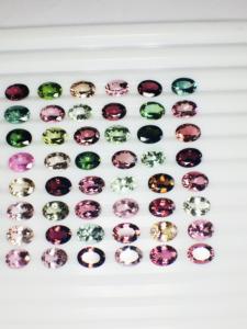 Piedra preciosa suelta de turmalina múltiple Natural AAA de excelente calidad, hermoso tamaño de 8*6mm para fabricación de joyas, certificado IGI - Product Image 6