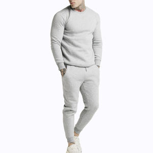 Suministro directo de fábrica de alta calidad logotipo personalizado impreso hombres chándales nueva llegada Color sólido manga larga hombres chándales - Product Image 4