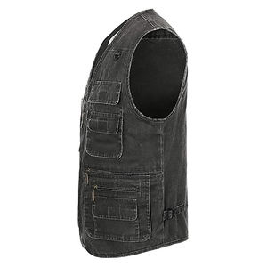 Chaleco Safari Vaquero Casual para Hombre, de Alta Calidad, Secado Rápido, Ecológico, Transpirable, Antiencogimiento, Antiarrugas, Cuello en V, Otoño - Product Image 3