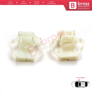 Clips de réparation de lève-vitre BWR34+BWR63 avant droit pour Polo Classic 6V Caddy MK2 Cordoba MK1 Ibiza MK2 Inca Octavia MK1 1U 6K - Product Image 3