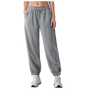 Customized Women Jogger Pants Elastic Waist Banded and Ribbed Ankles Ladies Custom <b>Trousers</b> Sweat Pants Design For Daily Wear - Product Image 3