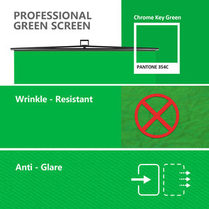 Pantalla Verde Plegable de 5 x 6.9 para Fotografía, Lona de Muselina para Fotografía de Productos en Estudio (Disponible) - Product Image 3