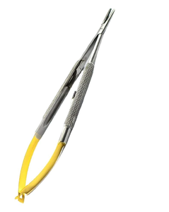 3 Castroviejo 7 " ( 18cm ) Micro cirugía Sature fórceps/Tijeras/portaagujas curvo/TC fórceps CE - Product Image 4