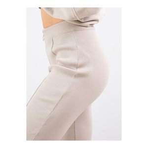 Pantalon Classique Femme en Maille avec Dentelle, Taille Élastique Plate, Tissu Doux, Confortable et Extensible pour Tenues Décontractées ou Formelles – Idéal Été - Product Image 5