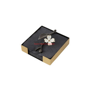 Servilletero de Metal Dorado Ecológico y Duradero Hecho a Mano con Diseño de Rama de Olivo, Soporte Decorativo para Servilletas de Mesa para Cocina - Product Image 4