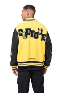Chaqueta Varsity de lana de alta calidad para hombre, cómoda, color sólido personalizado con mangas de cuero de talla grande para primavera - Product Image 5
