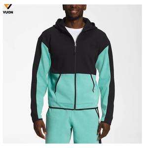 Logo personnalisé OEM Survêtement de sport pour hommes de haute qualité Sweat à capuche à fermeture éclair en polaire Cotton Tech pour l'hiver en salle de sport - Product Image 4