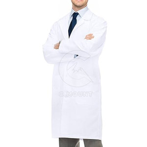 Mode Hôpital Uniforme Blouse De Laboratoire Pour Hommes Médecin Hôpital Uniforme Non Tissé Usine En Gros Respirant Blouse De Laboratoire - Product Image 2