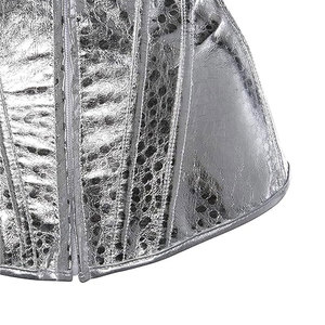 High Waist Workout Clothing Sportswear <b>Women</b> Fashion <b>Corsets</b> New Arrival Lightweight Solid Color Leather <b>Corset</b> - Product Image 4