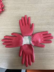 Gants en latex enduits de caoutchouc vietnamien Gants de travail de sécurité antidérapants anti-coupures Semi-revêtement Coton réutilisable Protection Jardin - Product Image 5